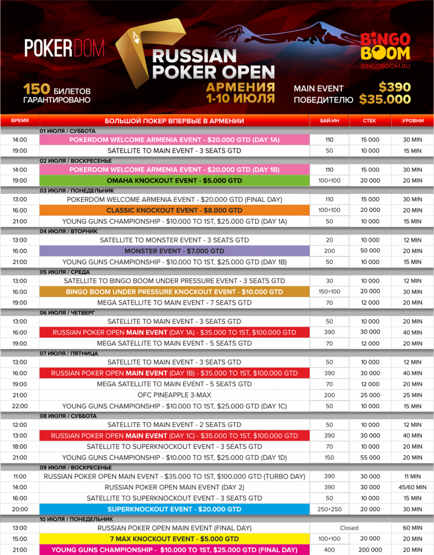 В СНГ появилась новая покерная серия – PokerDom Russian Poker Open