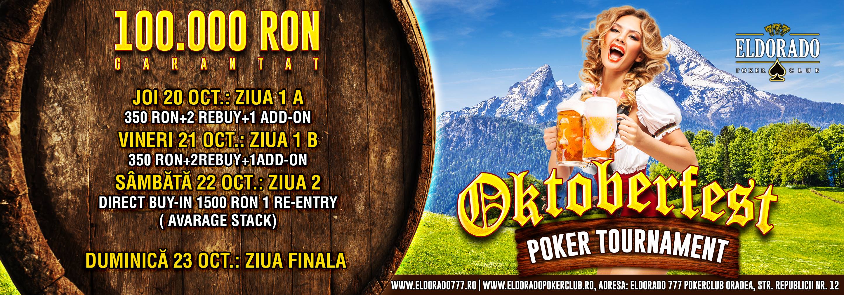Eldorado777 Ocktoberfest 100.000 Guarantee Tournament