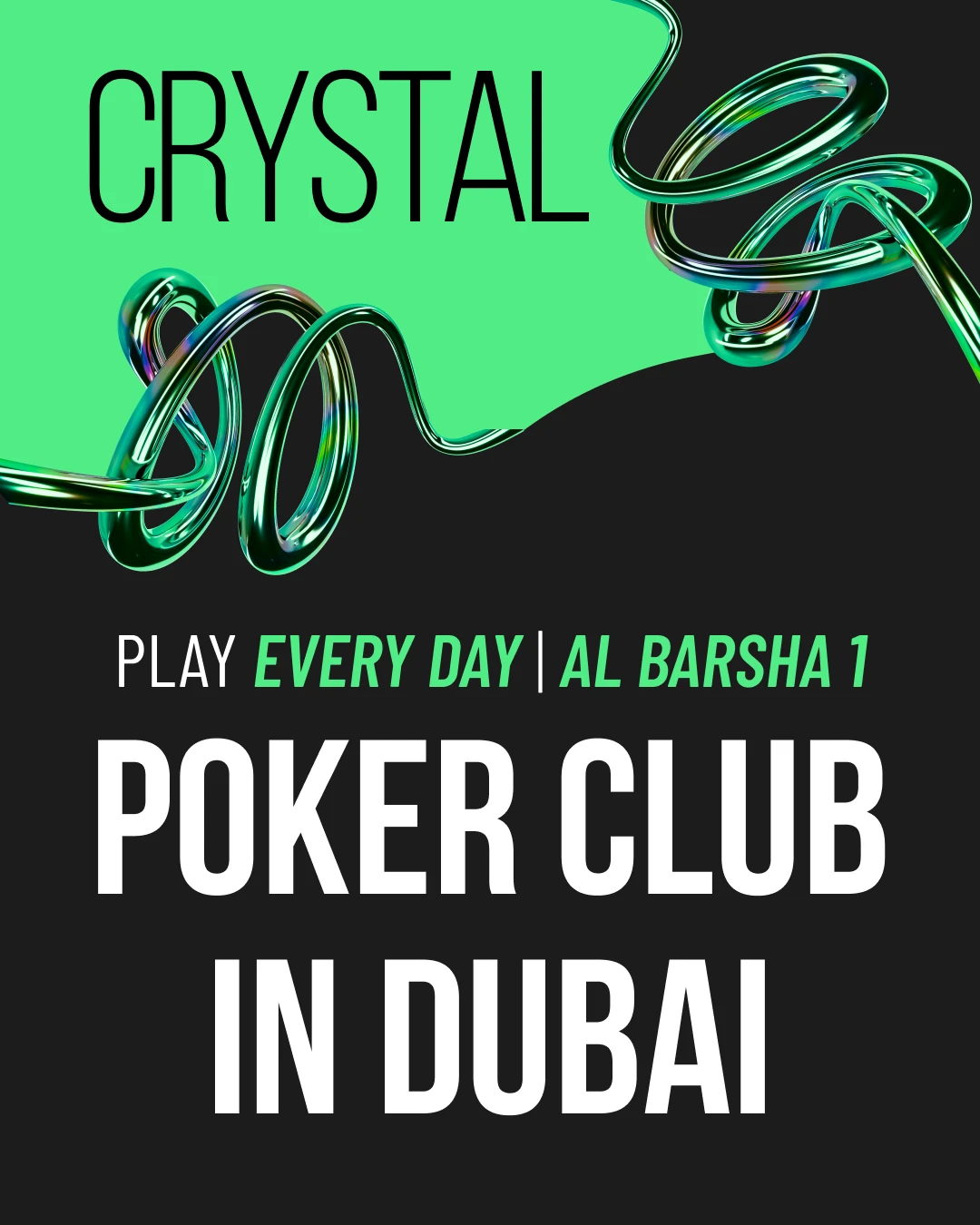 CRYSTAL Poker Club Dubai | THNL / PLO / OFC
