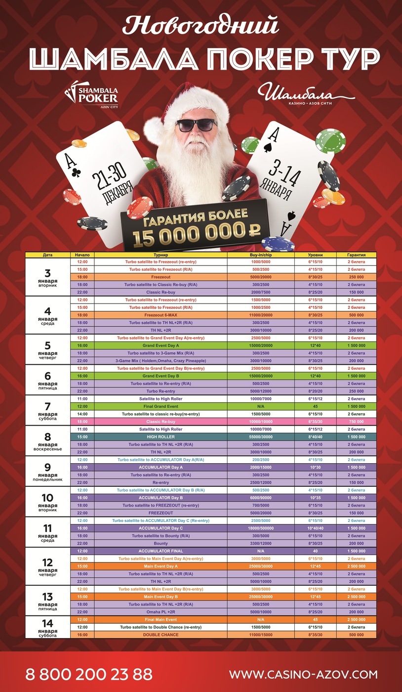 Новогодний Шамбала покер тур!