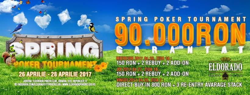 26 - 28 April - Spring Poker Tournament