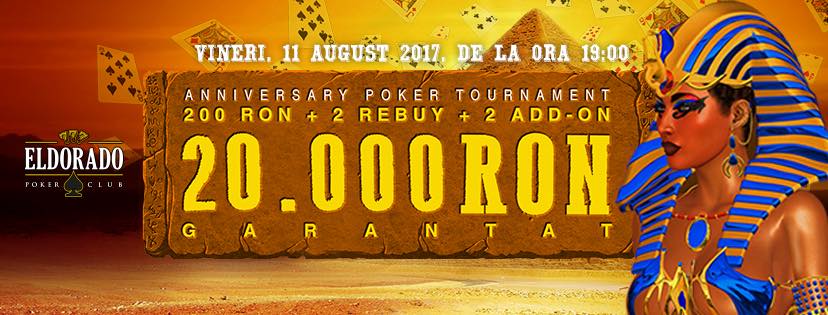 11 August - Anniversary Poker Tournament