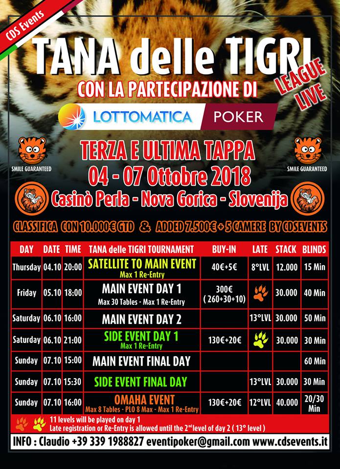 Lottomatica Poker Terza e Ultima Tappa