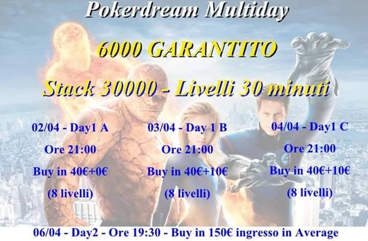 Pokerdream Multiday - 6K GTD