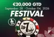 7 Bello Anniversary | Namur, 29 SEP - 04 OCT 2026 | ME €20.000 GTD